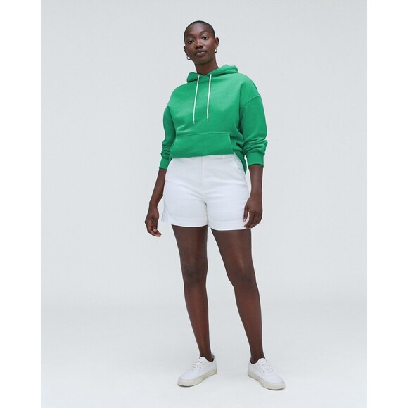 EVERLANE The Track Organic Cotton Hoodie Bright Jade Green Oversized NWT Sz S - Picture 1 of 8